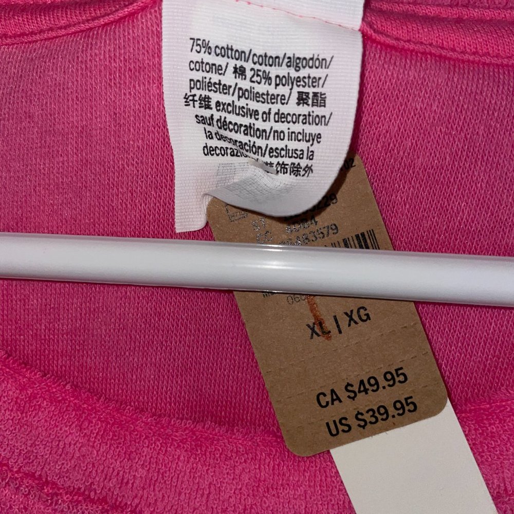 Victoria's Secret PINK Terry Cloth Dress Ruched Side Dress sz XL Women's NWT NEW - Picture 3 of 8